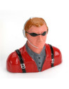 Pilote civil 1/7 avec casque micro et lunettes Hangar9