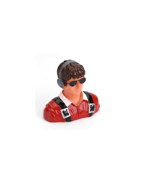 Pilote civil Jeune 1/7 avec casque micro et lunettes Hangar9