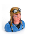 Pilote 1/6 "Linda" avec casque et lunettes
