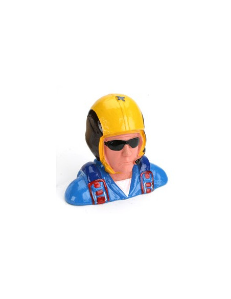 pilote Civil 1/4 acrobatie avec casque micro sangle Hangar9