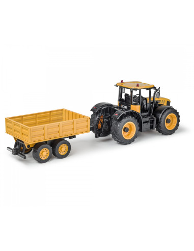 Tracteur JCB + remorque 1/16 ème radiocommandé RTR