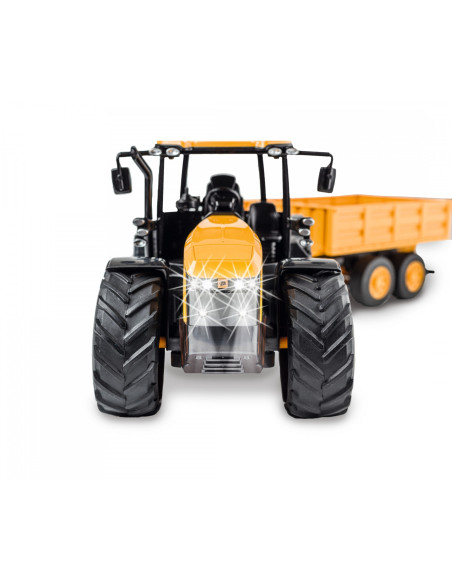 Tracteur JCB + remorque 1/16 ème radiocommandé RTR