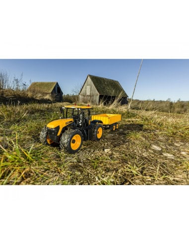 Tracteur JCB + remorque 1/16 ème radiocommandé RTR
