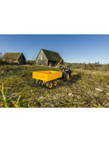 Tracteur JCB + remorque 1/16 ème radiocommandé RTR