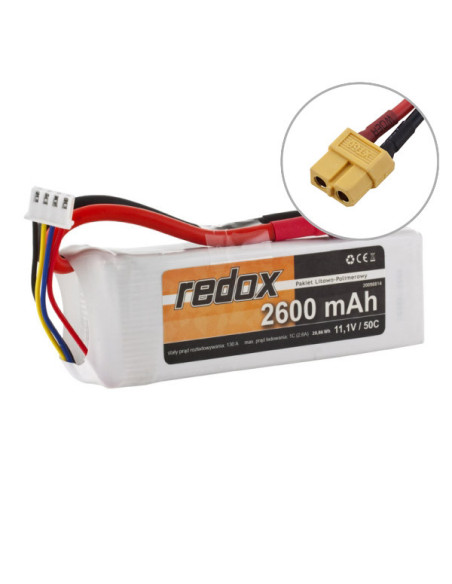 Batterie lipo 2600 Mah 11,1v 50c prise Xt60