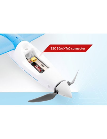 Planeur Alpha 1500 V2 Bleu PNP