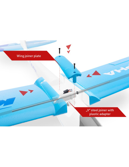 Planeur Alpha 1500 V2 Bleu PNP