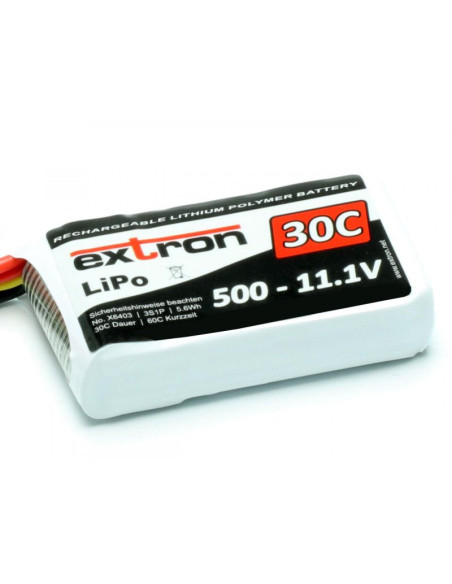 Batterie lipo 500 MAh 3S 11,1v prise JST/Bec