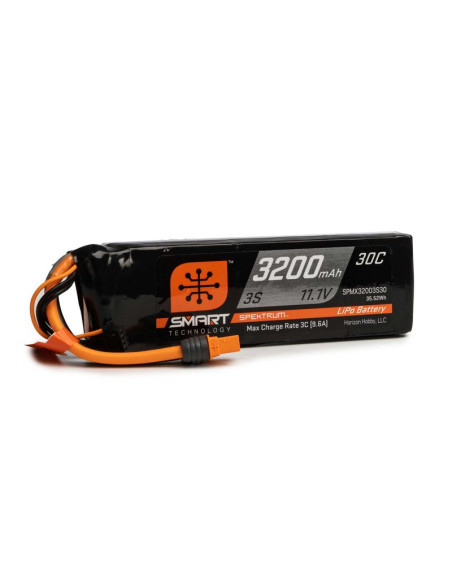 Batterie lipo 3200 mAH 3S 11,1v 30c Prise IC3 Spektrum SPMX32003S30