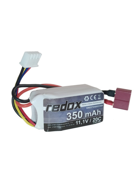 Batterie lipo 350 mAh 11,1v 3S prise Dean (T)
