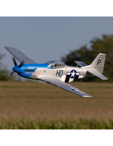 E-flite P51 D Mustang PNP  référence EFL08975 warbird radio commandé avec train rentrant