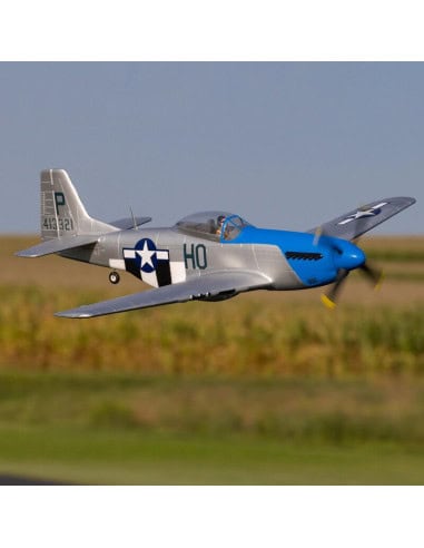 E-flite P51 D Mustang PNP  référence EFL08975 warbird radio commandé avec train rentrant