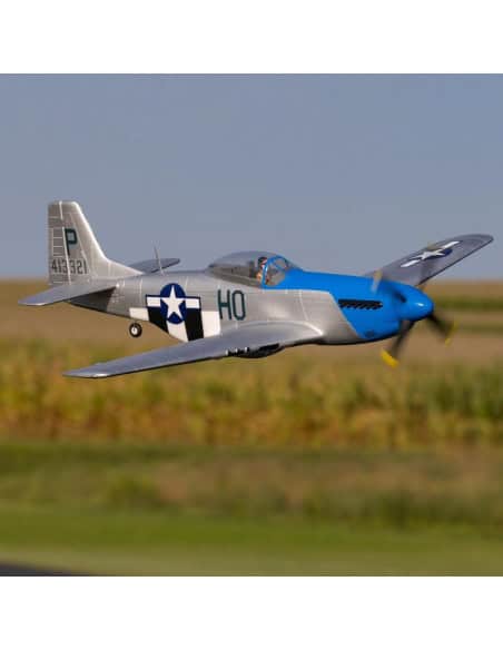 E-flite P51 D Mustang PNP  référence EFL08975 warbird radio commandé avec train rentrant