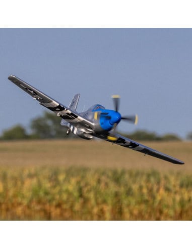 E-flite P51 D Mustang PNP  référence EFL08975 warbird radio commandé avec train rentrant