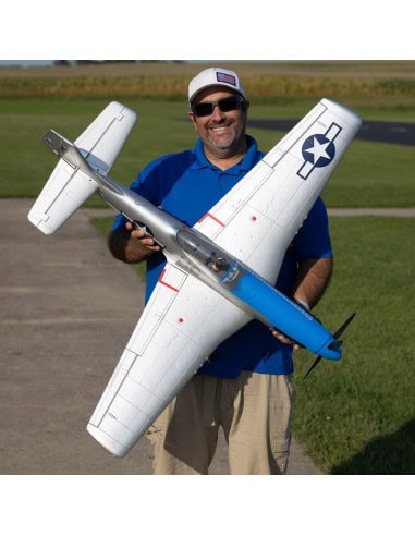 E-flite P51 D Mustang PNP  référence EFL08975 warbird radio commandé avec train rentrant