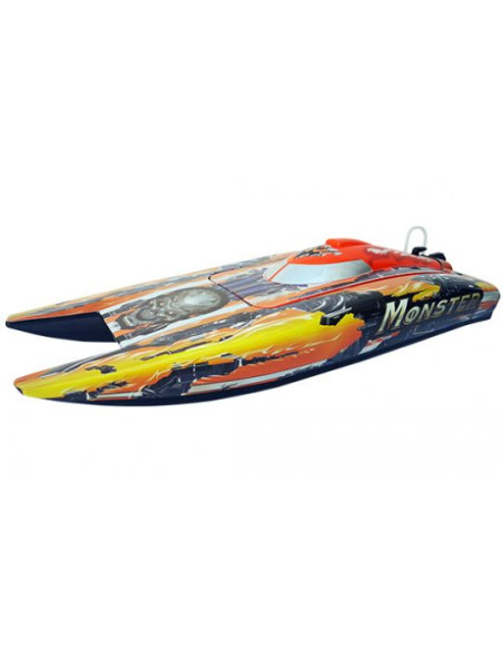 Bateau de vitesse Monster brushless avec coque Catamaran