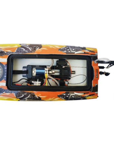 Bateau de vitesse Monster brushless avec coque Catamaran