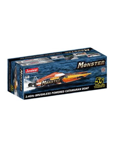 Bateau de vitesse Monster brushless avec coque Catamaran