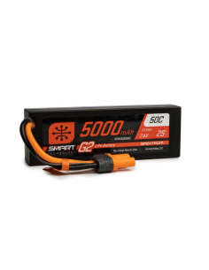 Batterie lipo 5000 MAh 2S 7,4v 50c G2 Hardcase prise IC5