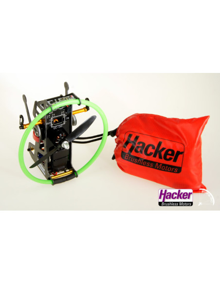 Parapente RC motorisé rouge 1,5m ARF Hacker