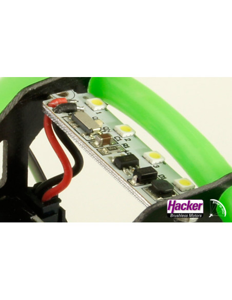 Parapente RC motorisé rouge 1,5m ARF Hacker