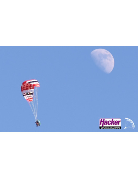 Parapente RC motorisé rouge 1,5m ARF Hacker