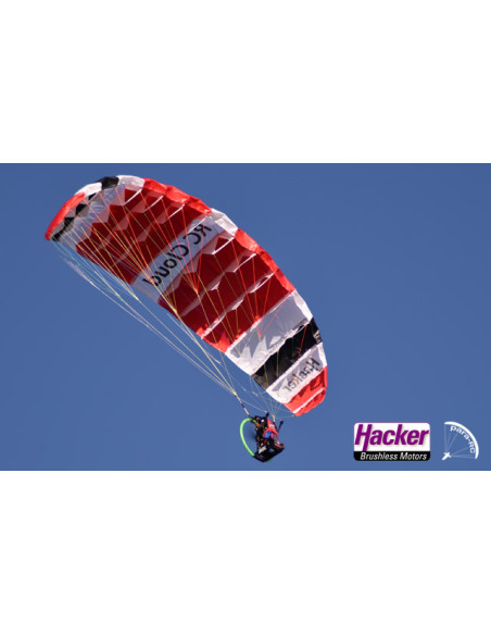 Parapente RC motorisé rouge 1,5m ARF Hacker