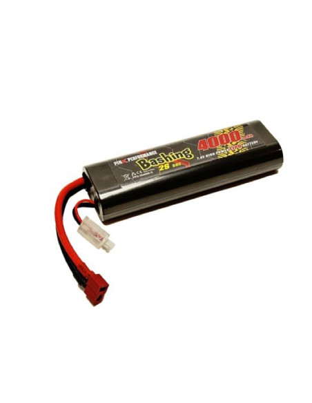 Batterie lipo 4000 mah 2S 50c prise Dean (T) serie Bashing