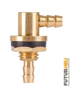 sortie de réservoir coudé pour durite