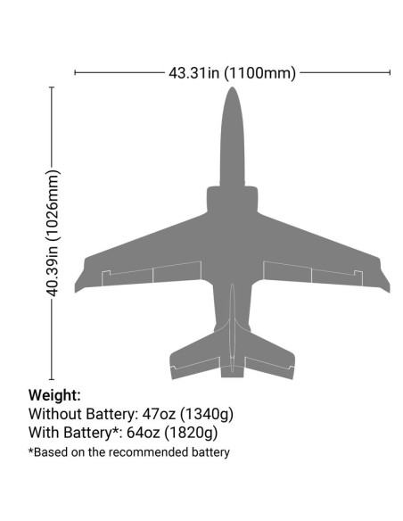 E-flite jet Viper 70 mm BNF basic  AS3X /Safe