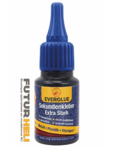 Colle Cyano polystyrène 20g avec bouchon aiguille