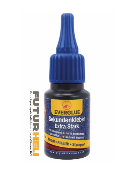 Colle Cyano polystyrène 20g avec bouchon aiguille