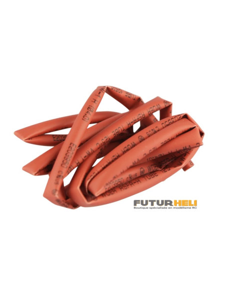 Gaine Thermoretractable  2 mm rouge 1m