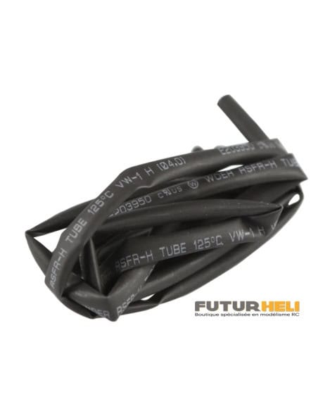 Gaine Thermorétractable 2 mm noir 1m