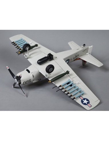 Warbird A1 Skyraider 800 mm gris PNP Derbee