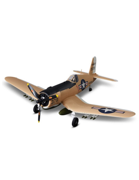 Warbird F4U Corsair 750mm Yellow PNP Derbee