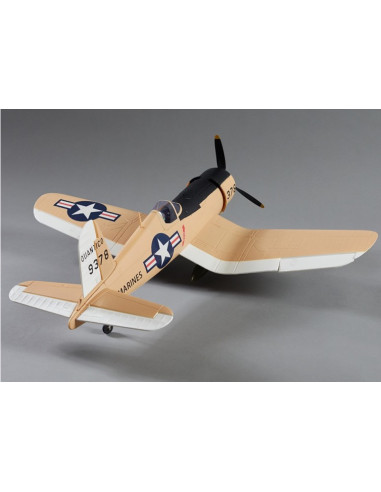 Warbird F4U Corsair 750mm Yellow PNP Derbee