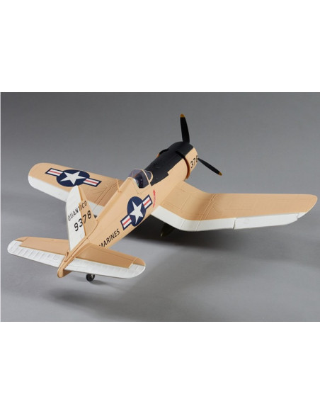 Warbird F4U Corsair 750mm Yellow PNP Derbee