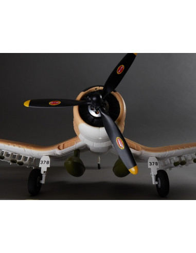 Warbird F4U Corsair 750mm Yellow PNP Derbee