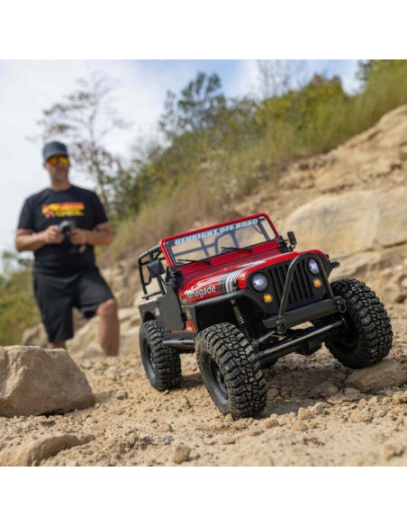 Axial Jeep CJ-7 4WD SCX10 III rouge ou gris