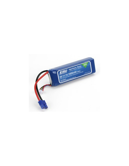 Lipo 1800 mAh 3S 11.1v 30C E-flite