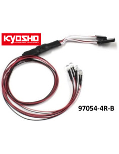 Eclairage voiture led  5mm longueur 400mm Kyosho 97054-4-B