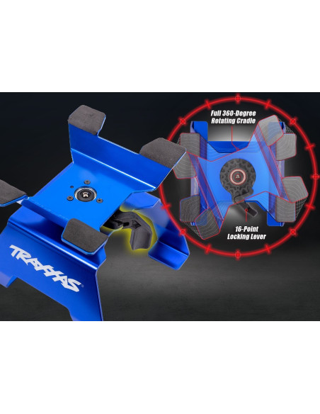 Traxxas Stand de réparation tournant 360º 1/5 ème bleu 8797-BLEU