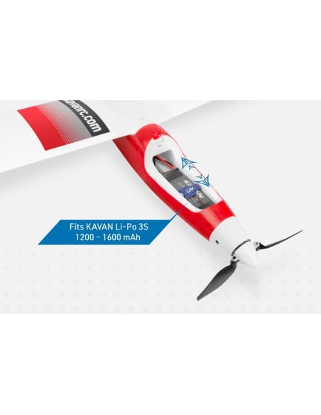 Kavan Falke 1800mm PNP rouge +Mot+Serv+Esc