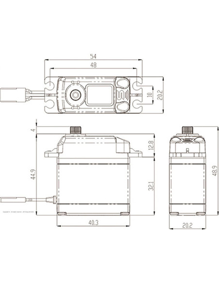 Savox SB-2230SG 42KG HV pignons metal