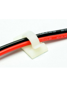 Clip cable 11mm autocollant (x5)