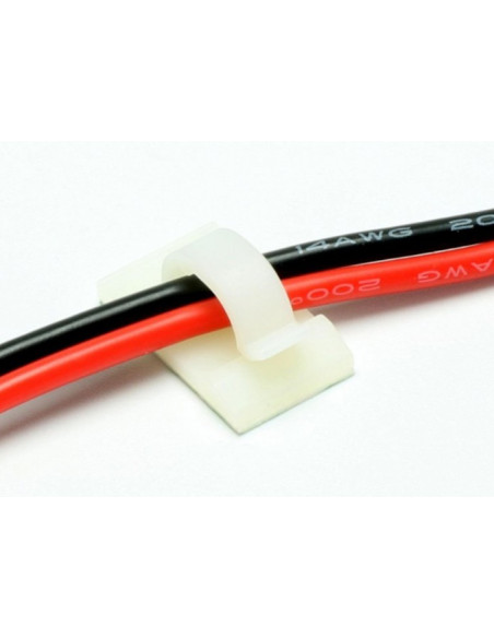 Clip cable 11mm autocollant (x5)