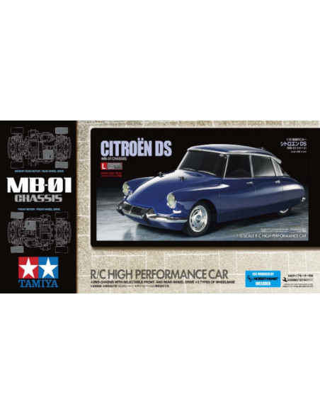 Nouveauté Tamiya citroën DS 58734 châssis MB01 + moteur + variateur
