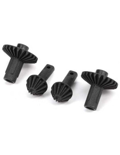 Traxxas TRX-4M ref 9777. Engrenages avant et arrière. Couronne (2) / pignon (2) essieu.