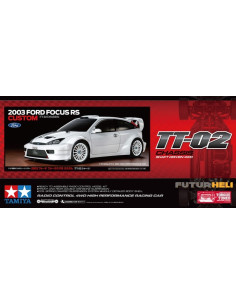 Ford Focus RS WRC 2023 (peinte) Châssis TT02 Tamiya 47495 2